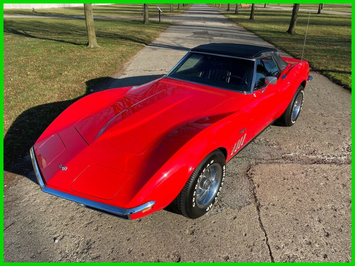 1969 Chevrolet Corvette Monza Red Over Black 350 Automatic