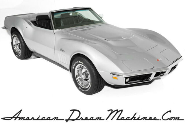 1969 Chevrolet Corvette Stingray Silver/Black Tri-Power 427/400hp Convertible 1969 Chevrolet Corvette Silver/Black Tri-Power 427/400hp