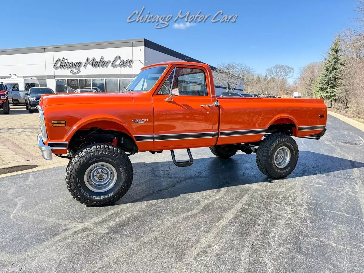 1969 Chevrolet K10 Single Cab! Oak Wood Bed! 5.7L V8 Engine! 3-Speed Hugger Ora 1969 Chevrolet K10 Single Cab! Oak Wood Bed! 5.7L V8 Engine! 3-Speed