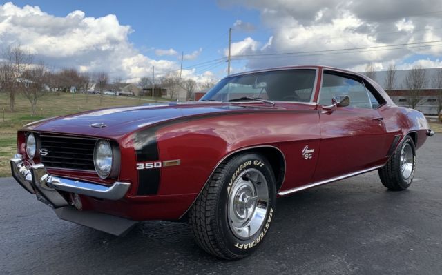 1969 Chevy Camaro! 350 Engine, 700 R Trans! PS, PB. A/C Car! Garnett Red! 1969 Chevrolet Camaro