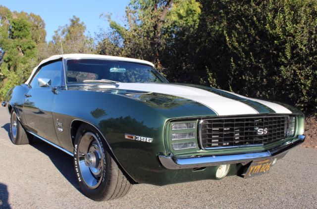 1969 Chevy Camaro Convertible RS/SS 396 BIG BLOCK 4 Spd 12 Bolt POSI 1967 1968 1969 Chevrolet Camaro