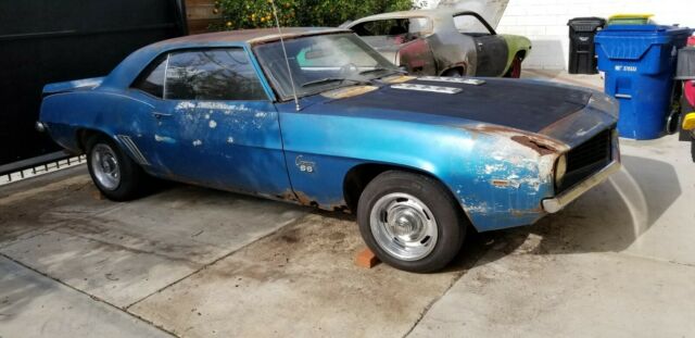 1969 Chevy Camaro SS 350 4-speed Project .. 1968 1967 z28 California 1969 Chevrolet Camaro SS
