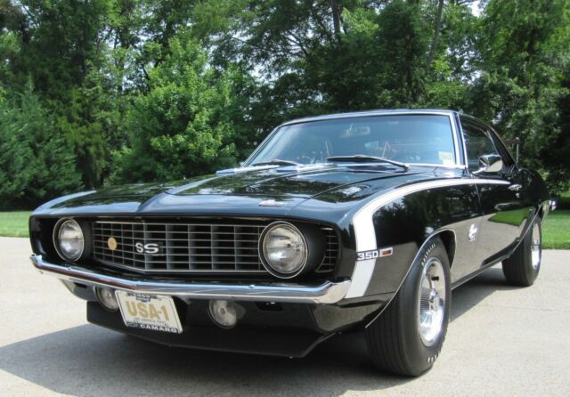 1969 Chevy Camaro X55 SS 350 4 Speed Black Fully Restored and Gorgeous 1969 Chevrolet Camaro X55