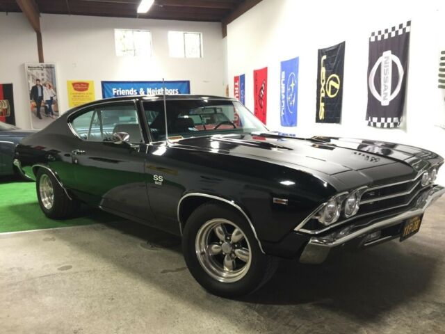 1969 Chevy Chevelle SS 396 Real SS w/ GMC 502 crate motor, Black 1969 Chevrolet Chevelle SS