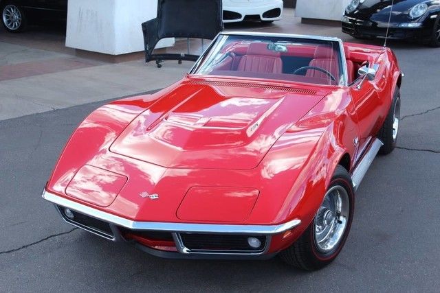 1969 Chevy Corvette. 427/435. L71. Convertible. Auto. Monza Red. Matching #'S. 1969 Chevrolet Corvette