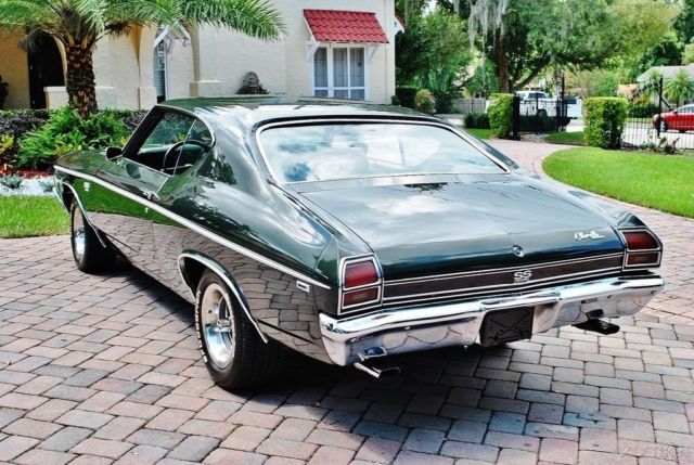 1969 chevy ss Fully Restored Air Conditioning Dual Exhaust SS Replica Wheels 396 1969 Chevrolet Chevelle 396/325hp V8 Auto A/C Power Steering & Brakes