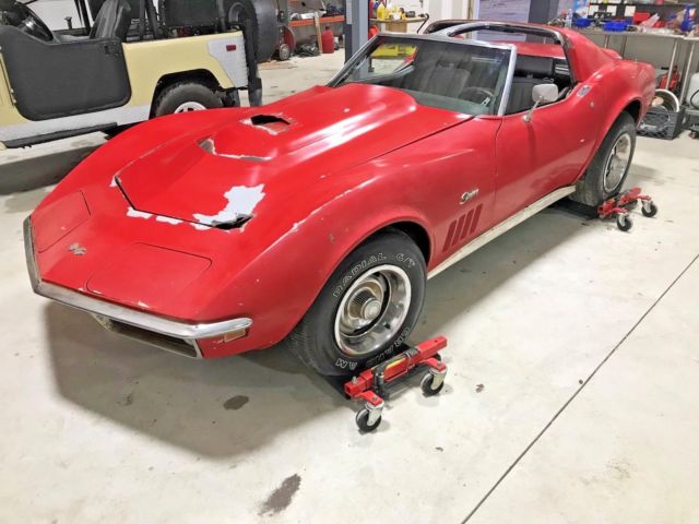 1969 CORVETTE 427 # MATCHING COUPE RUNNING 4 SPEED PROJECT 1969 Chevrolet Corvette 1969 corvette 427 # matching 4 speed project