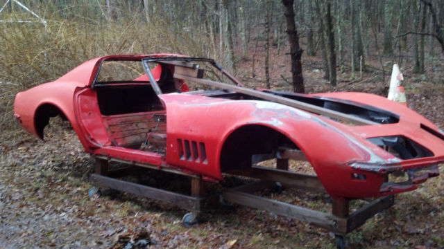 1969 Corvette Body Frame only Parts Restoration Race Car Pickup Only 1969 Chevrolet Corvette