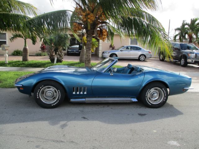 1969 Corvette convert, 2 tops, 4-spd, #'s matching car, NO RESERVE, $40k invest. 1969 Chevrolet Corvette