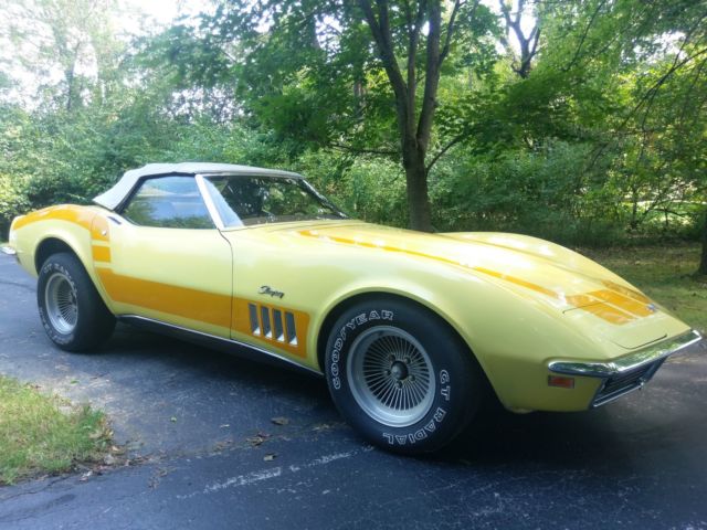 1969 Corvette Convertible 350/300hp, 4 Speed, w/ Build Sheet 1969 Chevrolet Corvette