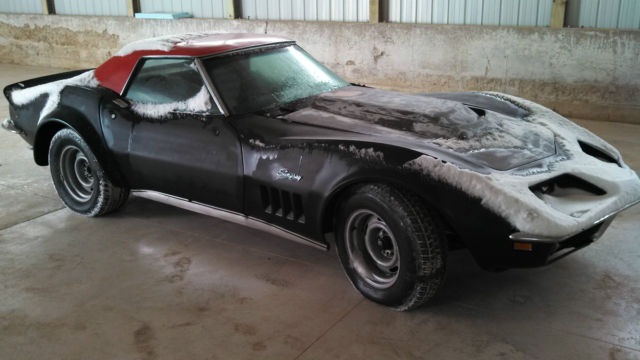 1969 Corvette Convertible 454 Project. Black over Black trim code 1969 Chevrolet Corvette