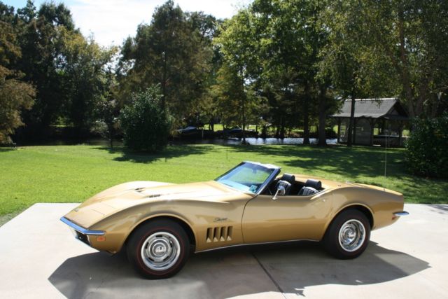 1969 Corvette Convertible L-71 427ci/435hp, 4 speed, Documented, Riverside Gold 1969 Chevrolet Corvette