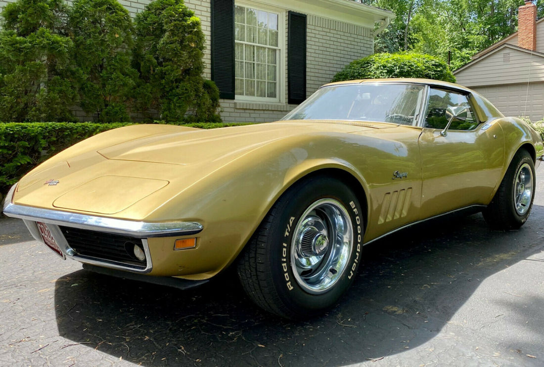1969 Corvette Coupe - 1 Owner - 43,700 Miles - 350CID/300HP - Automatic - Gold 1969 Chevrolet Corvette