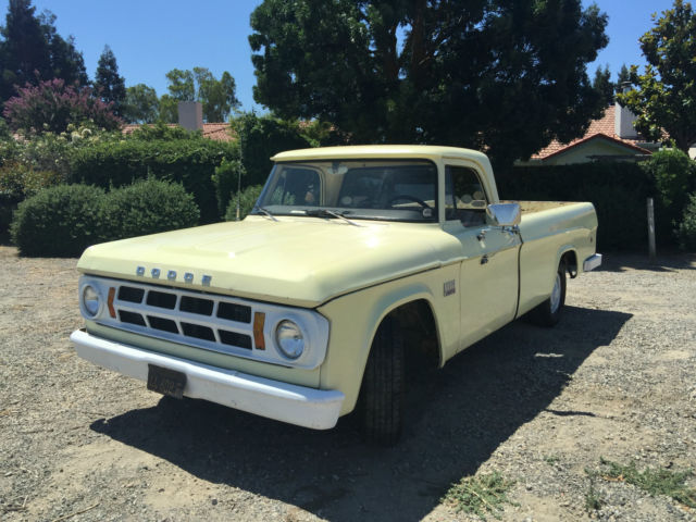 1969 Dodge D100 Sweptline Rebuilt Slant 6 Pickup Truck 1969 Dodge Other Pickups