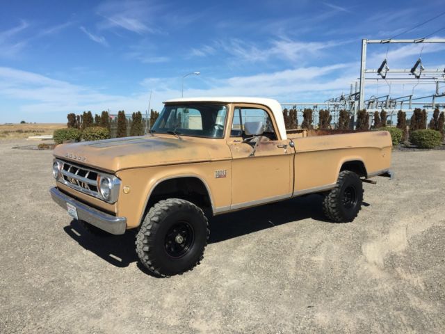 1969 dodge power wagon w100 sweptline truck cool rare patina 4x4 1969 Dodge Other Pickups sweptline