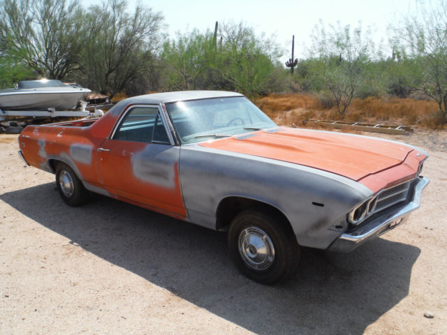1969 Chevrolet El Camino Real Deal SS396 Factory Hugger Orange Soild AZ Car - photo 2