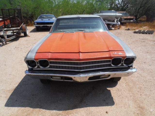 1969 Chevrolet El Camino Real Deal SS396 Factory Hugger Orange Soild AZ Car - photo 7