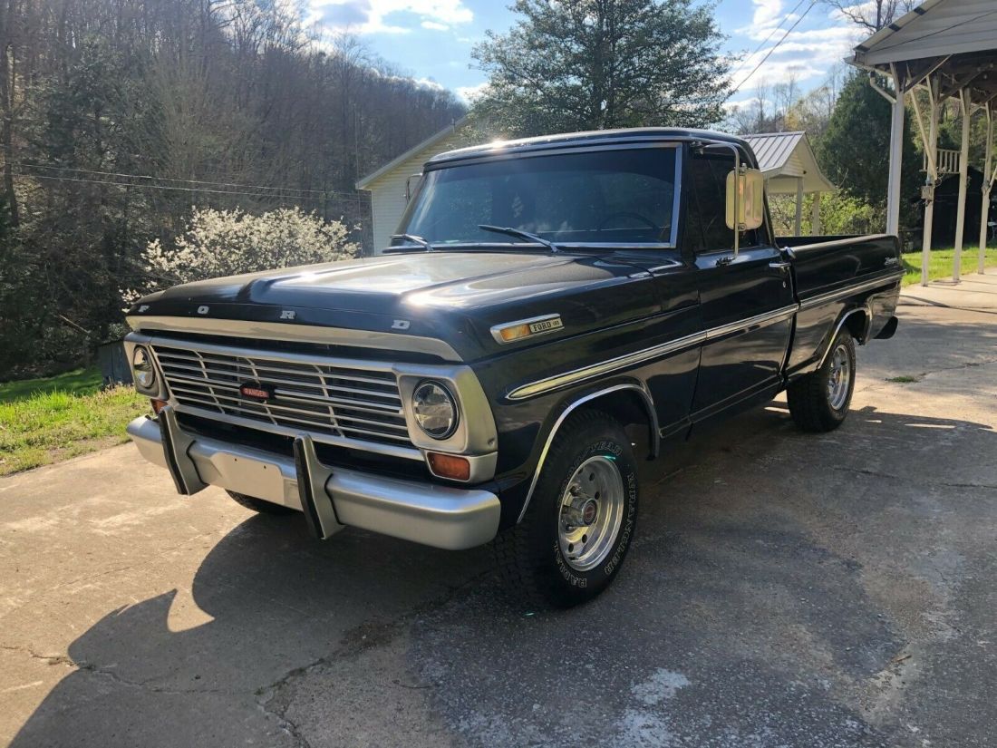 1969 F-100 Ford short bed pickup 390 engine 1969 Ford F-100 ranger