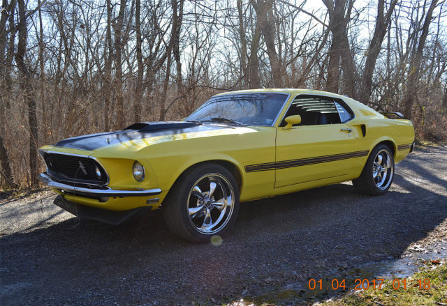 1969 FASTBACK 351C AUTO MACH 1 TRIM VERY SOLID BEAUTIFUL GRABBER YELLOW SHARP 1969 Ford Mustang 2 DOOR FASTBACK
