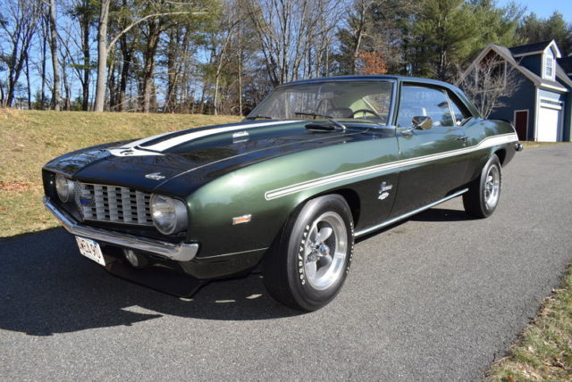 1969 Fathom Green Camaro COPA 427cid - 425hp 4 Speed Rare Pristine car 1969 Chevrolet Camaro