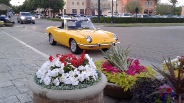 1969 Fiat 850 Spider in Ferrari Fly Yellow with 2 sets Cromodora magnesium wheel 1969 Fiat 850 SPIDER 2 door spider