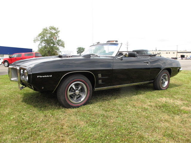 1969 Firebird 400 HO Super Rare 684 (w/auto built) Convertible Blk/Blk/Wht 1969 Pontiac Firebird