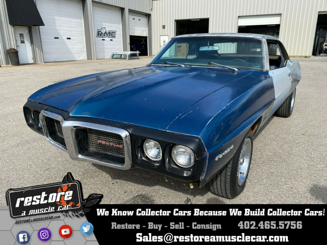 1969 Pontiac Firebird Coupe - No Reserve, 350ci Auto, Liberty Blue
