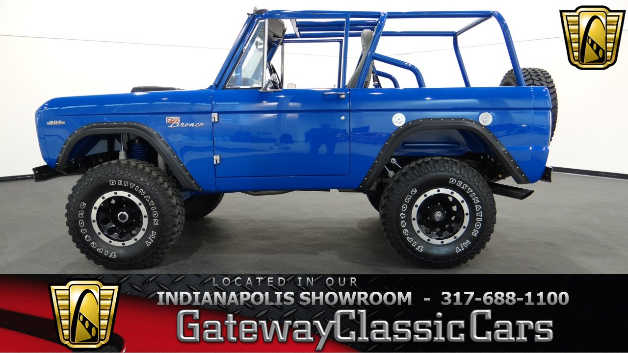 1969 Ford Bronco 1002 Miles Blue SUV 302 CID V8 C4 3-Speed Automatic 1969 Ford Bronco