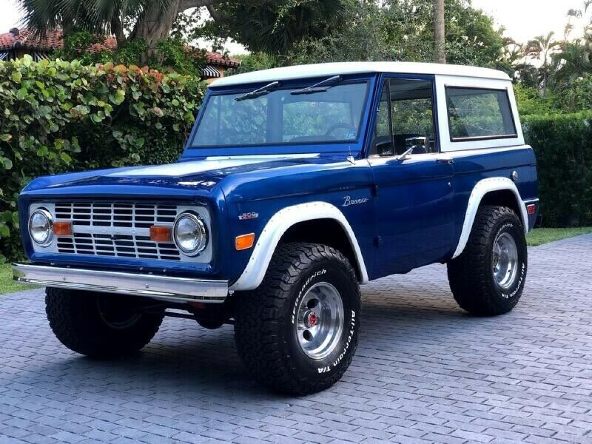 1969 Ford Bronco base 1,823 Miles Blue American Muscle Car Select 3 Speed 1969 Ford Bronco