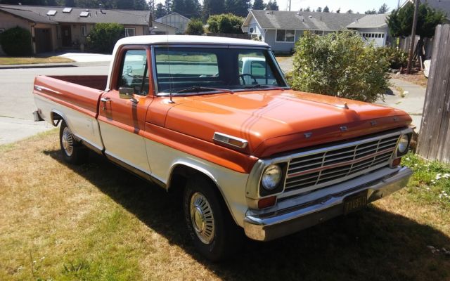 1969 Ford F-100 Ranger Pickup 2-Door Original 302 Windsor V-8 California Truck 1969 Ford F-100 Base Standard Cab Pickup 2-Door