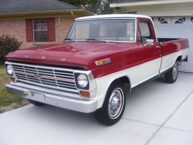1969 Ford F-100 Ranger Pickup Truck 360 V8 3 on tree 1969 Ford F-100