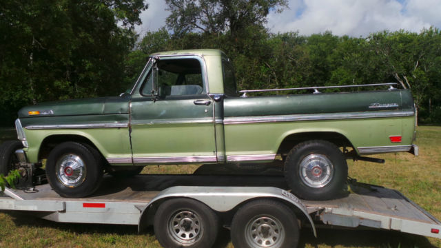 1969 FORD F-100, SHORT BOX, RANGER PKG, AC, ORIGINAL PAINT, Y CODE 360 V8 1969 Ford F-100 RANGER
