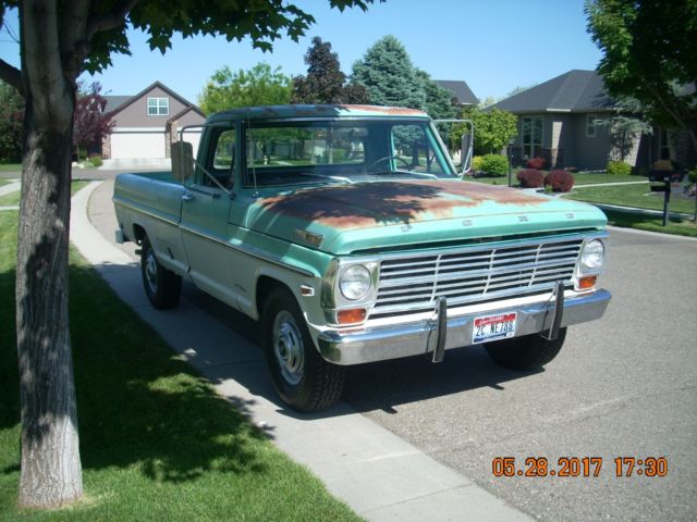 1969 Ford F-250 custom cab, camper special 1969 Ford F-250 custom cab/camper special