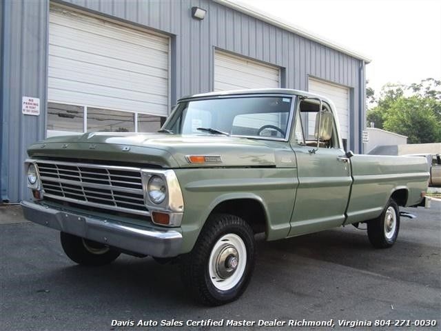 1969 FORD F100 Contractor Special 4X4 Custom  94607 Miles Green Pickup Truck  4 1969 Ford F-100 Contractor Special 4X4 Custom