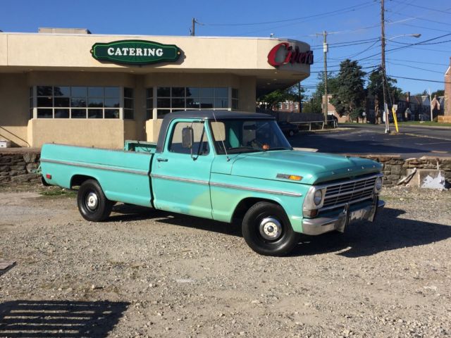 1969 Ford F100 Fleetside 6 Cylinder 3 speed manuel trans in Sea Foam Green 1969 Ford Other Pickups