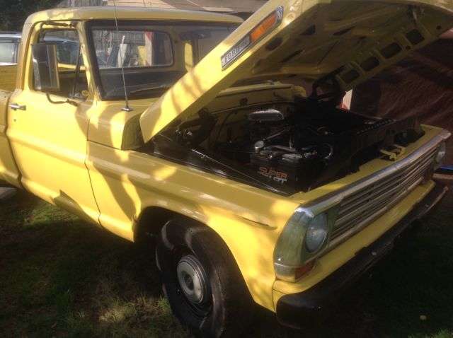1969 ford F100 SLEEPER ENGINE BEEFED UP AND YOU CAN GUESS WHAT ELSE FORD 9" 1969 Ford F-100 base