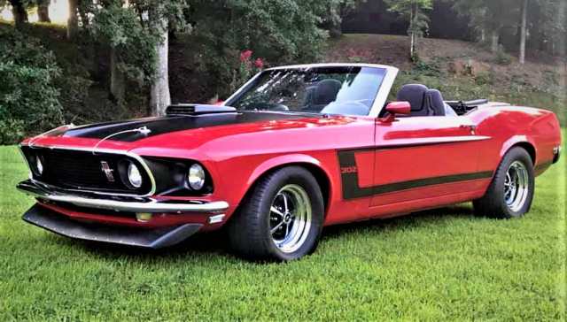 1969 FORD MUSTANG BOSS 302 CONVERTIBLE TRIBUTE-FRAME UP RESTORATION-SHAKER HOOD 1969 Ford Mustang Boss 302 Convertible Tribute