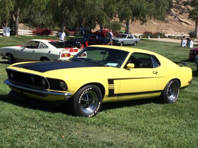 1969 Ford Mustang BOSS 302 Original Numbers Matching LOW Miles 67 68 69 70 1969 Ford Mustang Standard BOSS