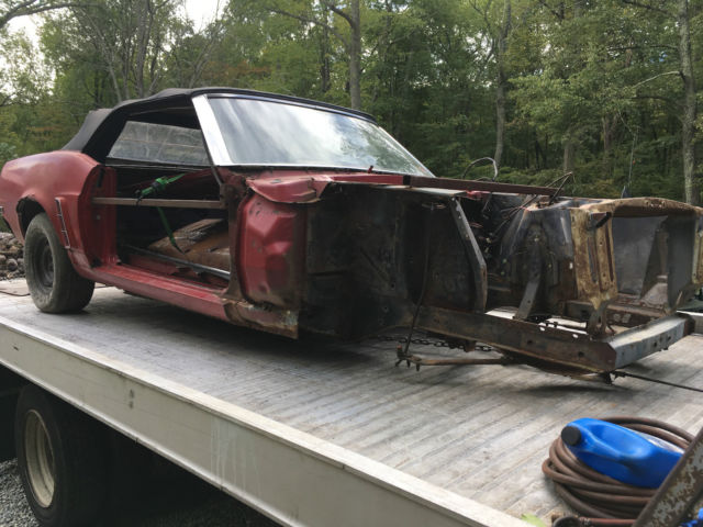 1969 Ford Mustang Convertible Body and Rear end it needs inner rockers more. 1969 Ford Mustang No Reserve