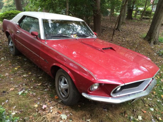 1969 Ford Mustang Coupe Classic Collector RWD 302 V8 Automatic Project Car 1969 Ford Mustang Coupe