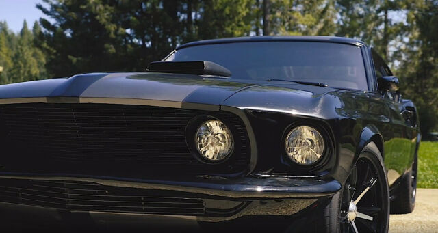 1969 Ford Mustang Black Phantom 5.0HO DHC Black/Silver - photo 5
