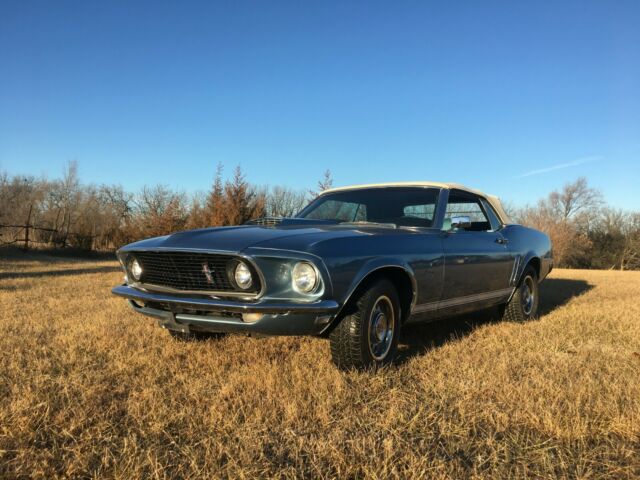 1969 Ford Mustang GT(tribute) Convertible Marti Report / Winter Blue on blue 1969 Ford Mustang Convertible GT tribute