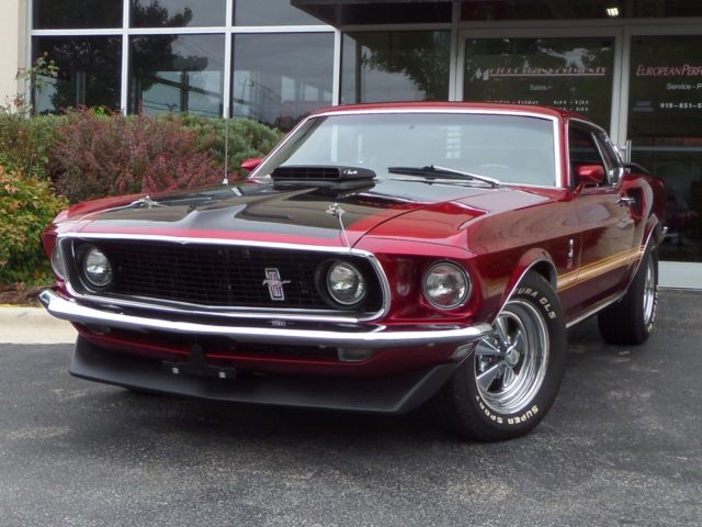 1969 Ford Mustang Mach 1 4-Speed Manual Candy Apple Coupe 428ci V8 1969 Ford Mustang Mach 1