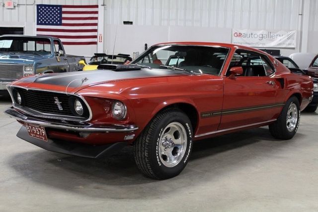 1969 Ford Mustang Mach 1 4144 Miles Indian Fire Coupe 428 Super Cobra Jet V8 4 S 1969 Ford Mustang Mach 1