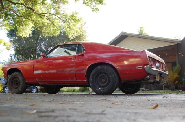 1969 Ford Mustang Mach 1 428 Cobra Jet Barn Find Survivor 4-Speed RARE "R" Code 1969 Ford Mustang Mach 1