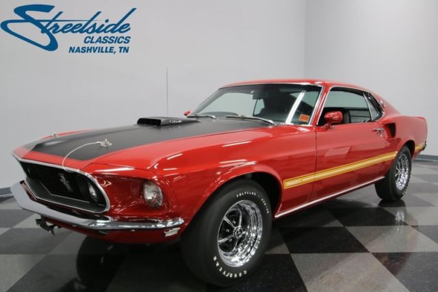 1969 Ford Mustang Mach 1 Cobra Jet 24000 Miles Candy Apple Red Coupe 428 Cobra J 1969 Ford Mustang Mach 1 Cobra Jet