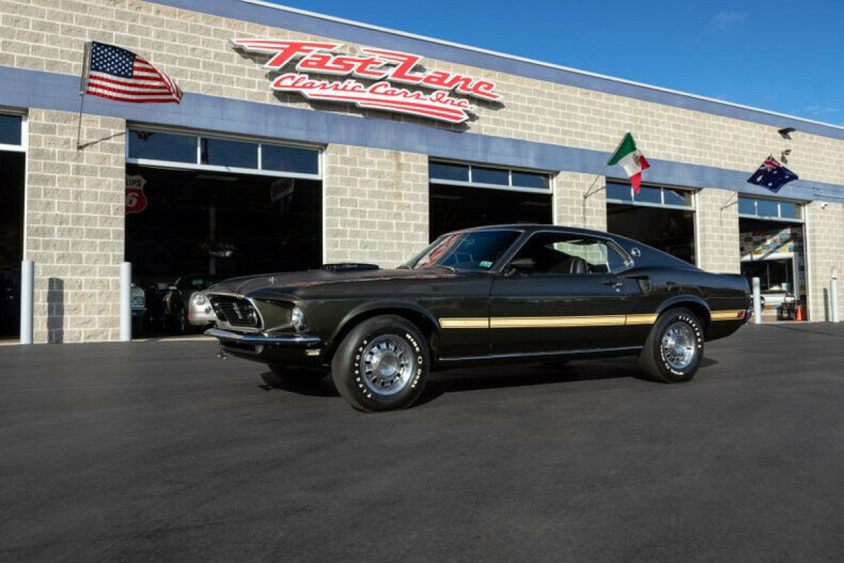 1969 Ford Mustang Mach 1 R-Code Same Owner for 30+ Years Black Jade Shaker Hood 1969 Ford Mustang 428 R-Code Mach 1