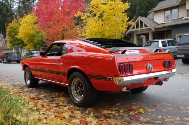 1969 FORD MUSTANG MACH 1 S-CODE SPORT ROOF WITH MARTI REPORT 1969 Ford Mustang Mach 1 loaded