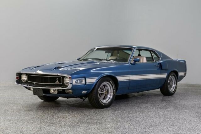 1969 Ford Mustang Shelby GT350 52997 Miles Blue Fastback 351 Windsor 4-Spd Manua 1969 Ford Mustang Shelby GT350