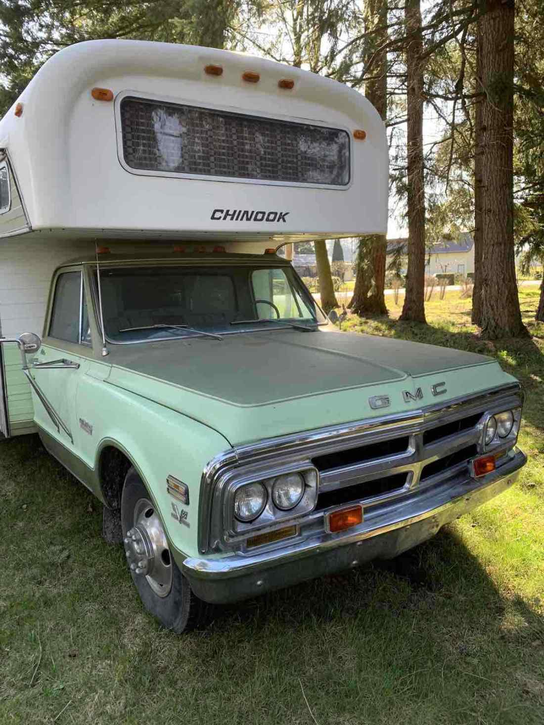 1969 GMC 3500 dually camper conversion